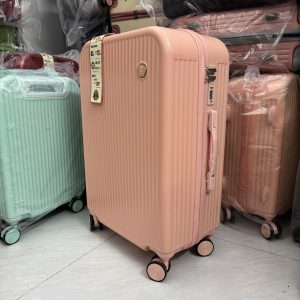 Vali Kéo Du Lịch Màu Hồng Phấn Nhựa ABS/PC Cao Cấp, Hiện Đại , Khóa TSA Bảo Mật – CT01
