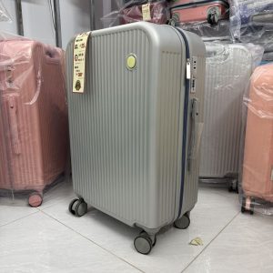 Vali kéo du lịch nhựa ABS/PC màu Bạc cao cấp, hiện đại , khóa TSA bảo mật – CT01