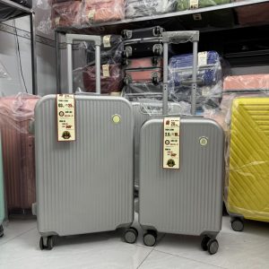 Vali kéo du lịch nhựa ABS/PC màu Bạc cao cấp, hiện đại , khóa TSA bảo mật – CT01