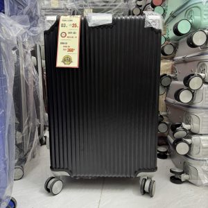 Vali Kéo Du Lịch Ốp Góc Màu Đen Nhựa ABS/PC Size 20/24/28 – KL01