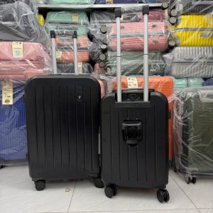 Vali Nhựa Màu Đen Trendy Cao Cấp Size 20/24 Inch