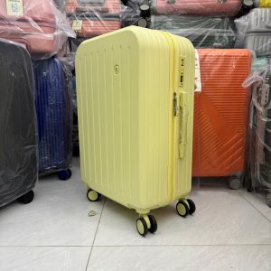 Vali Nhựa Màu Vàng Pastel Trendy Cao Cấp Size 20/24 Inch
