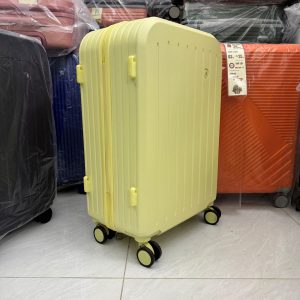 Vali Nhựa Màu Vàng Pastel Trendy Cao Cấp Size 20/24 Inch
