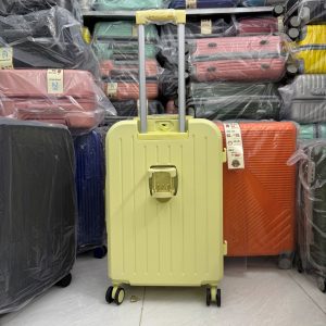 Vali Nhựa Màu Vàng Pastel Trendy Cao Cấp Size 20/24 Inch